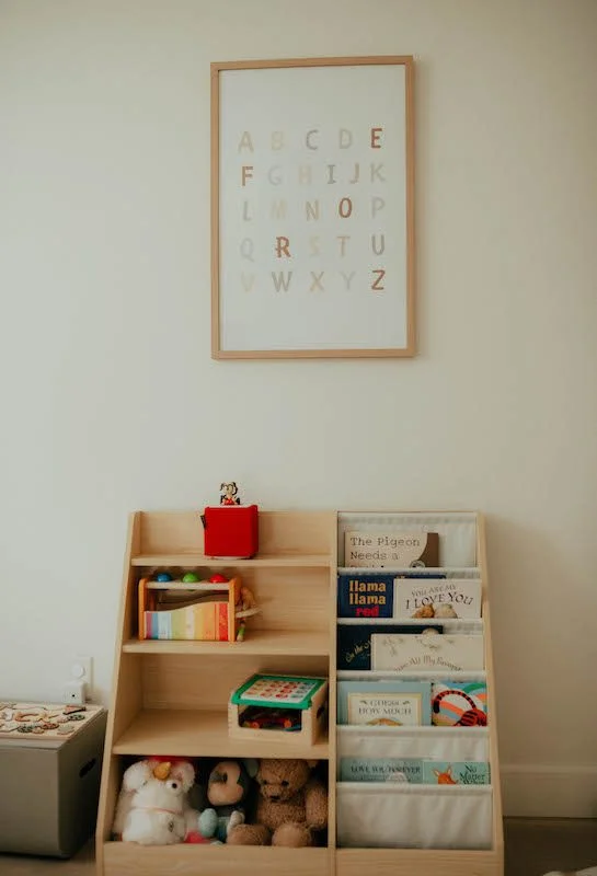 minimalist montessori playroom