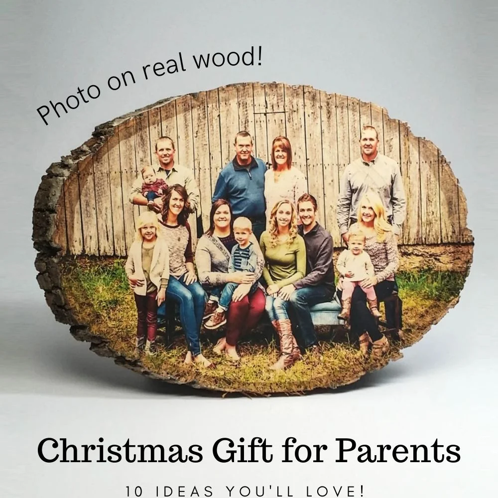 Best Christmas Gifts for Parents - wooden photo