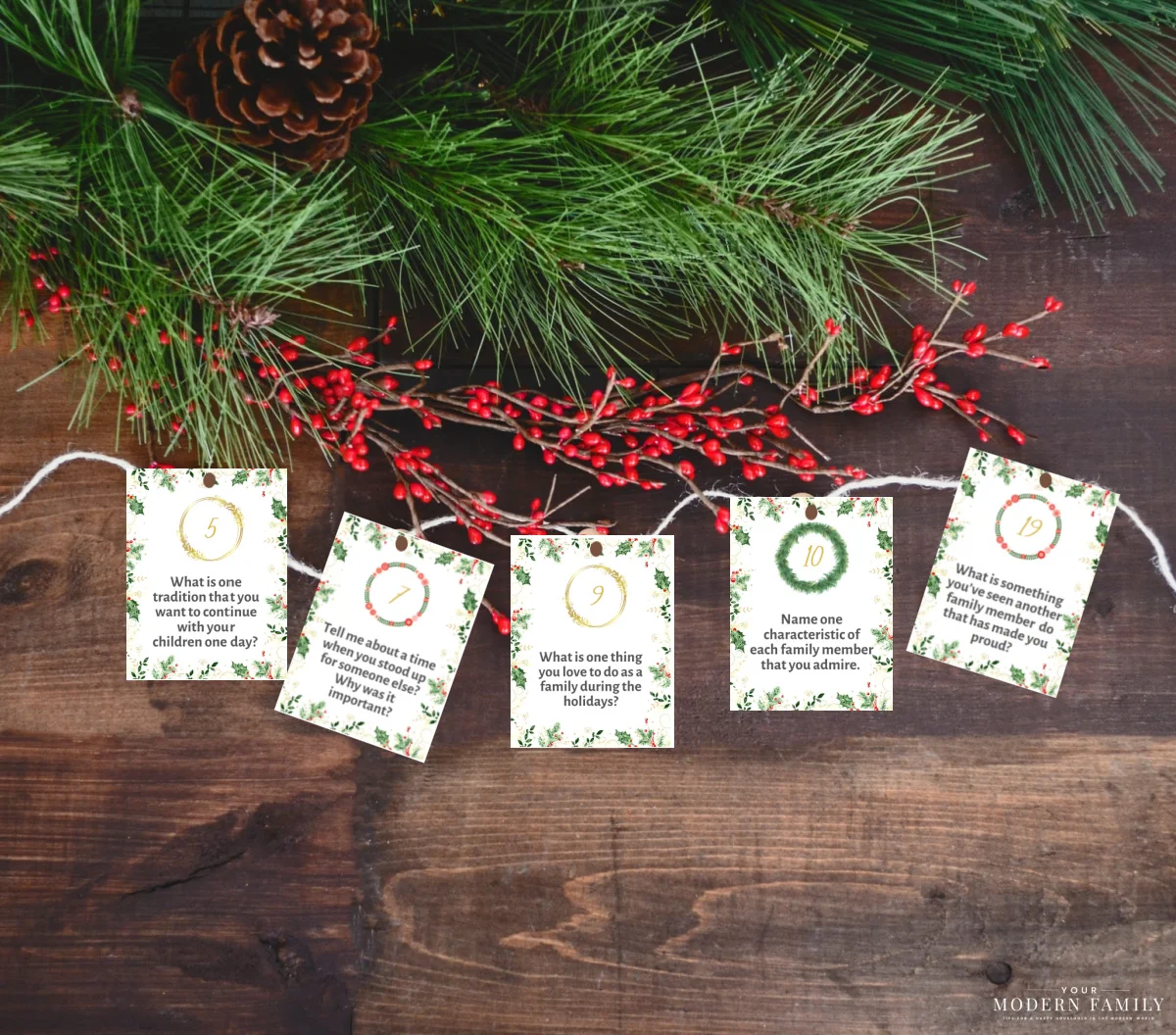 Christmas Countdown Cards