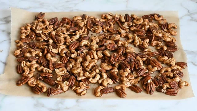 Spiced Nuts, a favorite protein snack
