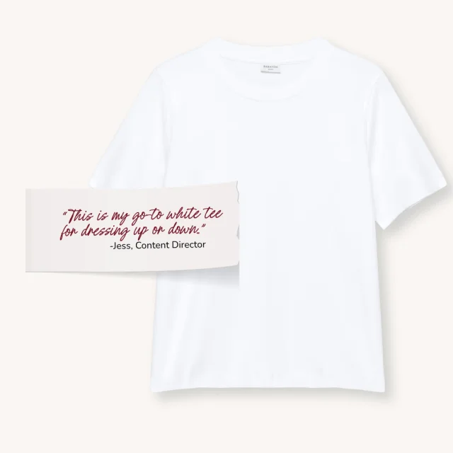 Fall wardrobe staples Aritzia InterLock Cotton Tee
