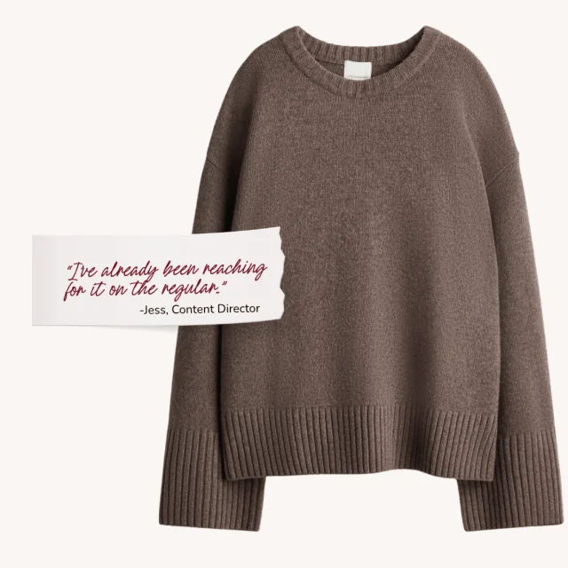 Fall wardrobe staples H&M cashmere blend sweater