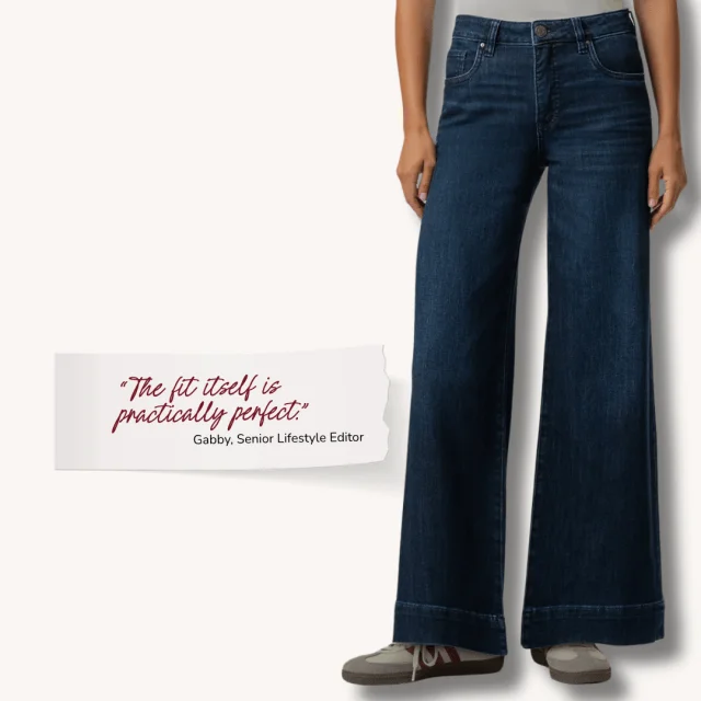 Fall wardrobe staples KUT From the Kloth wide jeans