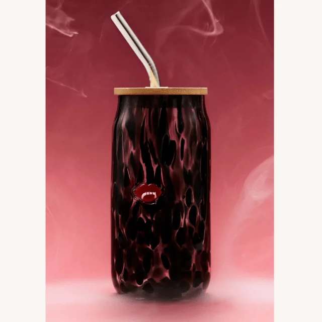 Boo Basket Anthropologie Mystic Halloween Icon Juice Glass Tumbler with Lid