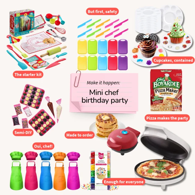 Kids Birthday Party Ideas mini chef birthday party
