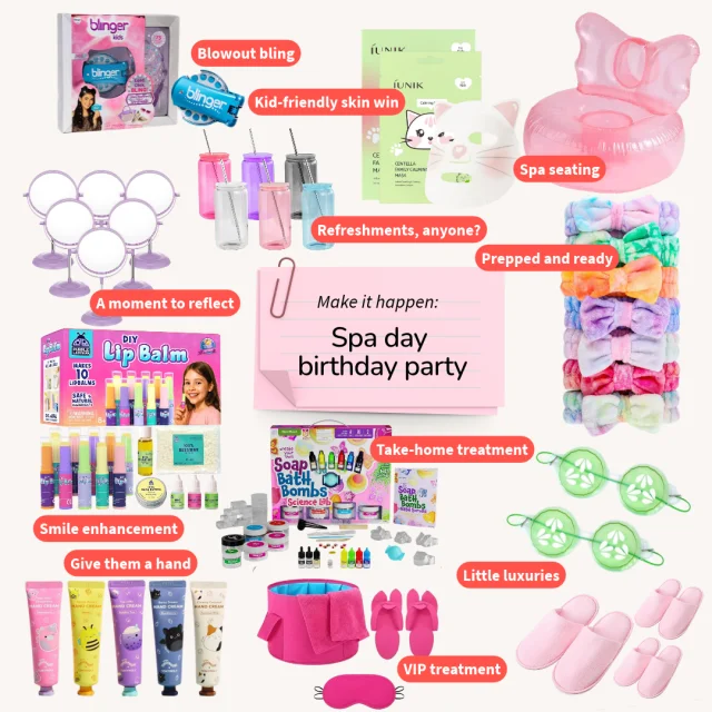 Kids Birthday Party Ideas spa birthday party
