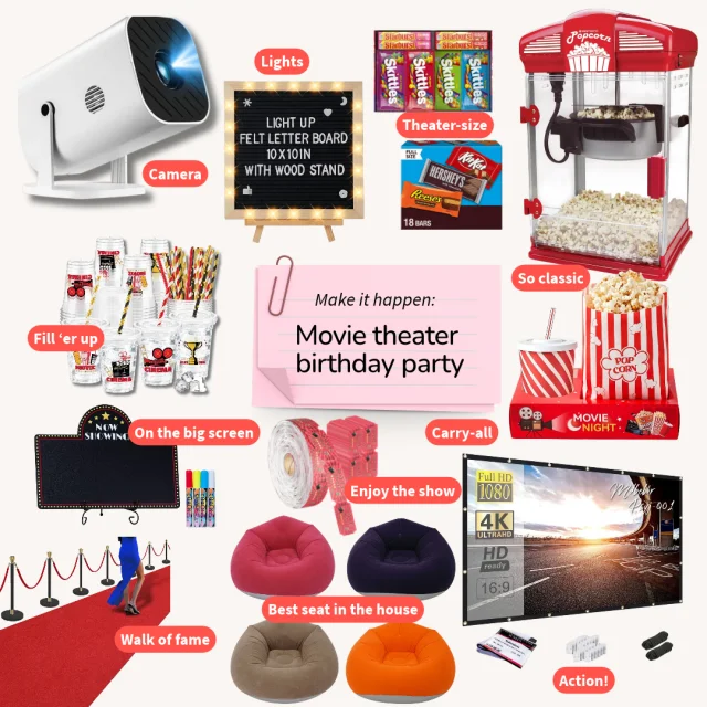 Kids Birthday Party Ideas movie birthday party