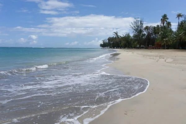 Luquillo Beach with a baby