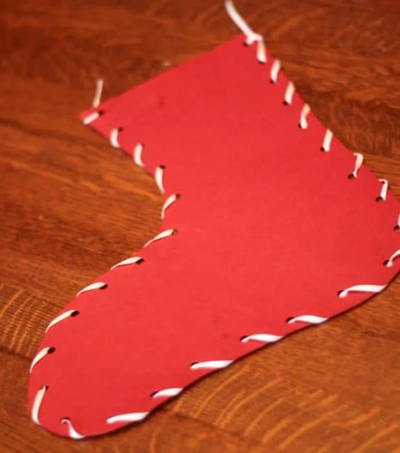 Sew together a classic Christmas stocking craft Sew together a classic Christmas stocking craft
